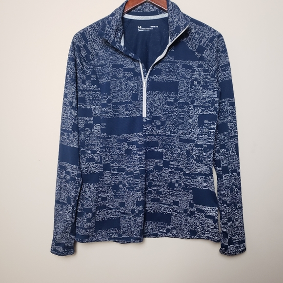 Under Armour Tops - UNDER ARMOUR Fitted Navy Blue Pullover Styled Top